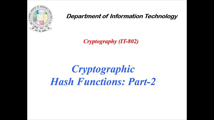 Whirlpool and SHA-512 Cryptographic Hash Functions