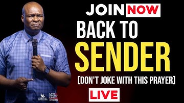 Back to sender MIDNIGHT PRAYER | Return every evil ARROW - APOSTLE JOSHUA SELMAN