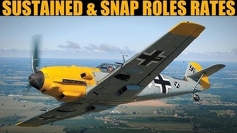 Warbirds: Max Sustained Roll (Aileron Only) & Snap Role(Ail, Rud & El) Rate | DCS WORLD