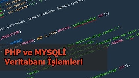 Php ve Mysqli İle Veritabanı İşlemleri #2 - phpMyAdmin Nedir ve Veritabanı Oluşturma !