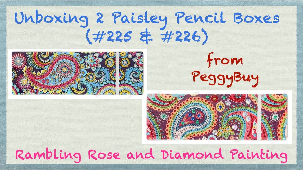 Unboxing 2 PaisleyPatterned Pencil Boxes from PeggyBuy (225 & 226