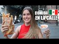 🇪🇸ESPAÑOLA probando COMIDA CALLEJERA MEXICANA 🇲🇽🌶