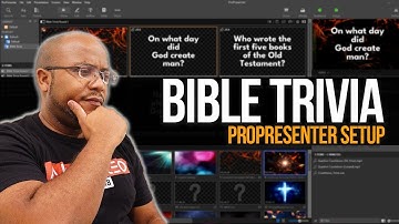 How To Setup A Bible Trivia Game Show - Propresenter Setup