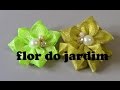 Flores de fitasque podemos fazer de dois jeitos  - 2 Ribbon Flower Patterns