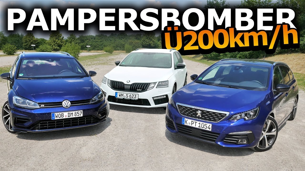 Golf R Variant Vs Skoda Octavia Rs Vs Peugeot 308 Welcher Ist Der Richtige Kombi Fur Dich Youtube