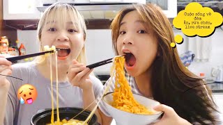 Vlog#: TOKBOKKI PHÔ MAI, MÌ CAY PHÔ MAI LÚC 2H SÁNG/ VỪA RỬA CHÉN VỪA LIVESTREAM CÙNG FAN.