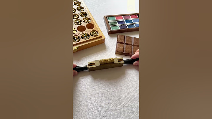 Yummy Chocolate Bar🍫😋wooden watercolor palette case
