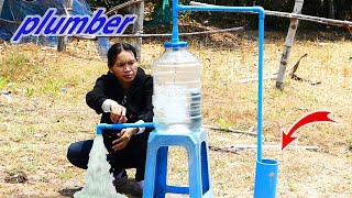 How to make Small Drum Pump Free Energy Water Hight pressure from weep well no need electric power