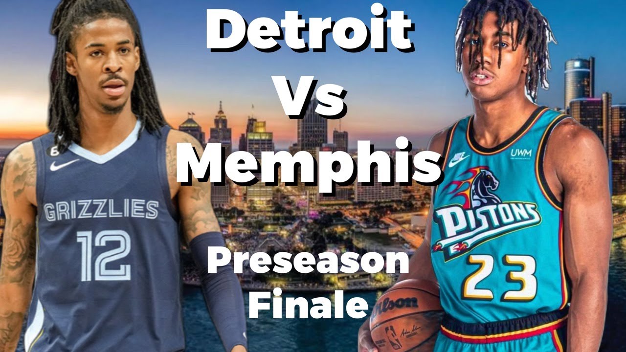 Pistons vs Grizzlies final Preseason Game YouTube