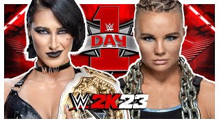 Rhea Ripley vs Ivy Nile - WWE Day 1 2024 - WWE 2K23 Gameplay