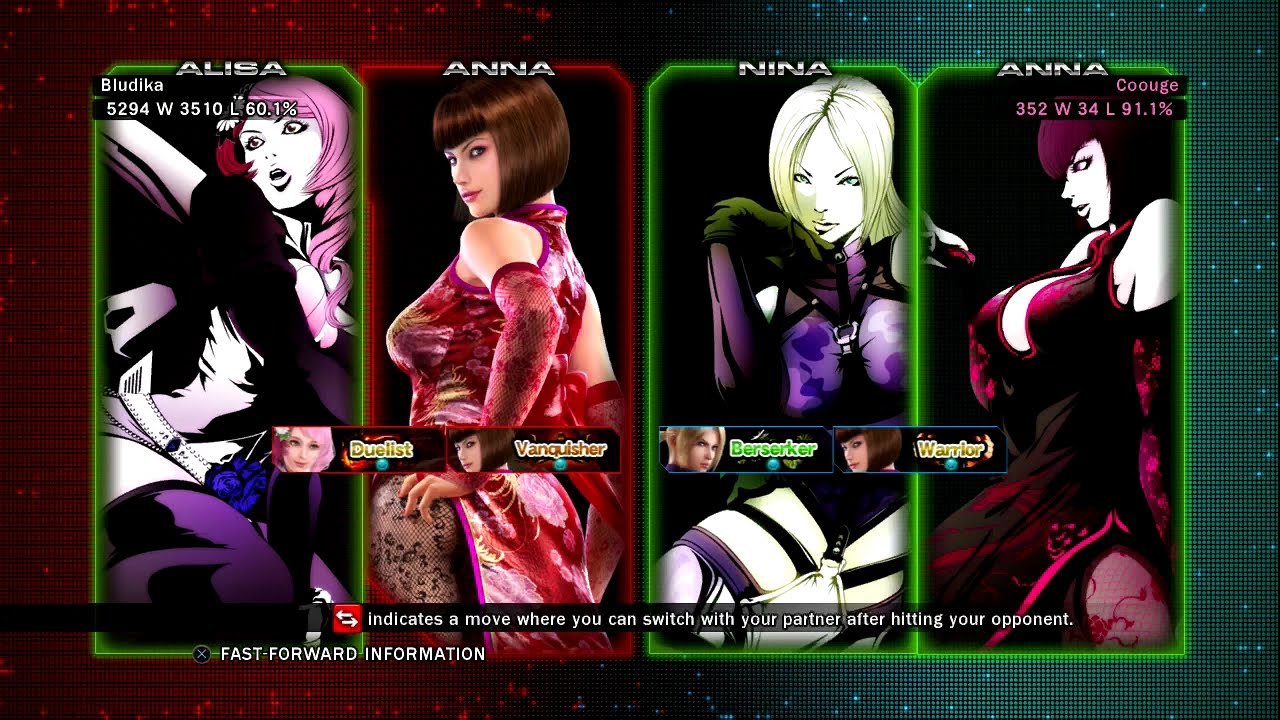 326 - Tekken Tag Tournament 2 - Coouge (Nina/Anna) vs Bludika (Alisa/Anna)