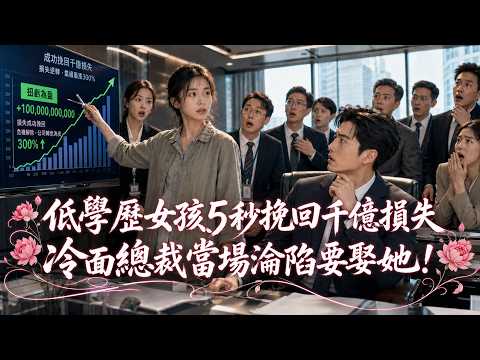 全公司都嫌棄的低學歷鄉下女孩，竟5秒幫公司挽回千億損失，冷面總裁當場淪陷要娶她！