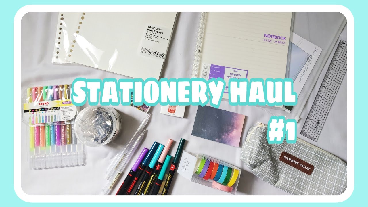 STATIONERY HAUL 1 // Bahasa Indonesia YouTube