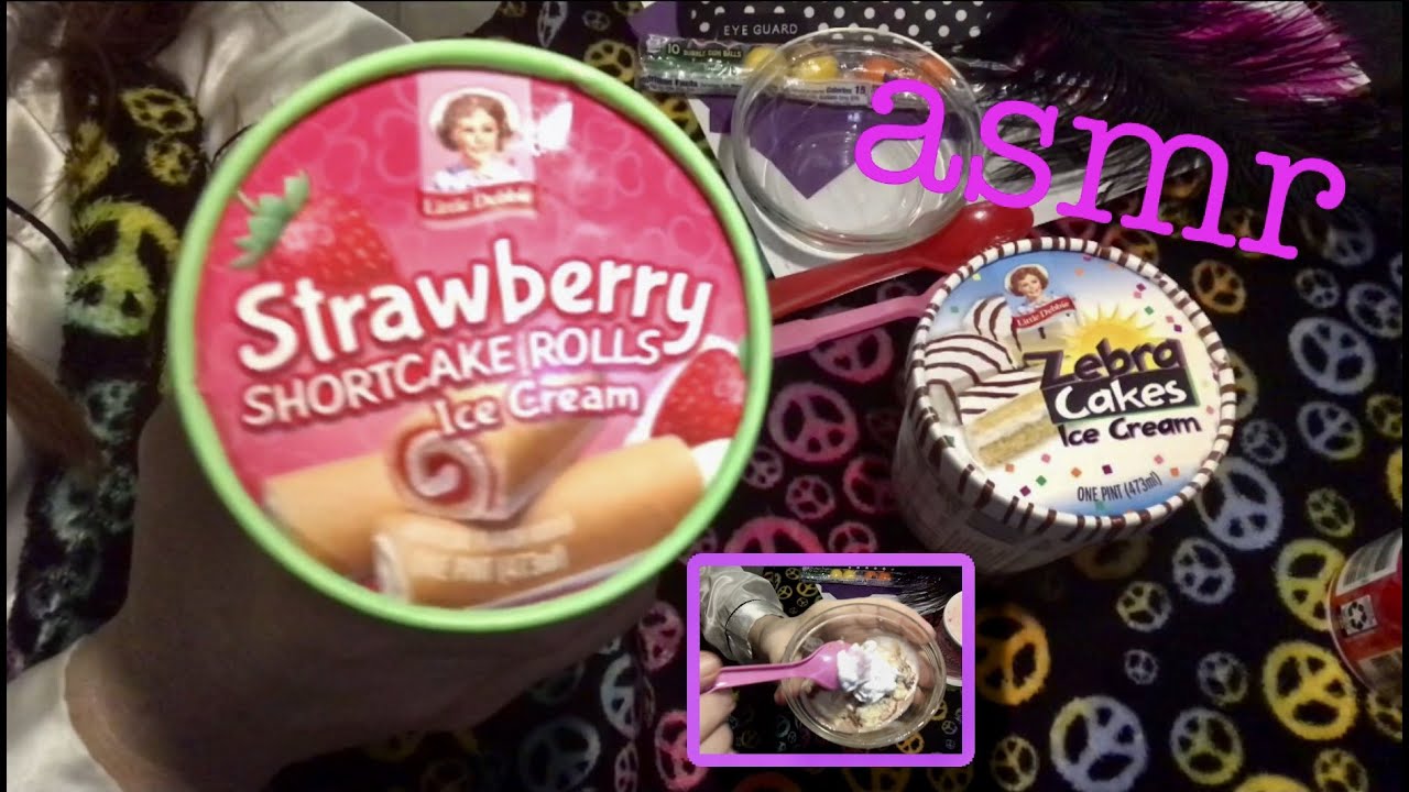 Quiet ASMR relaxation New Item Little Debbie Ice Cream, bubblegum Shouting YOU out 👍🏻 Whipping cream