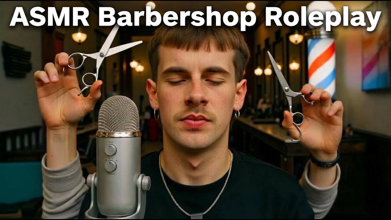 ASMR Barbershop | Haircut + Shave | Roleplay