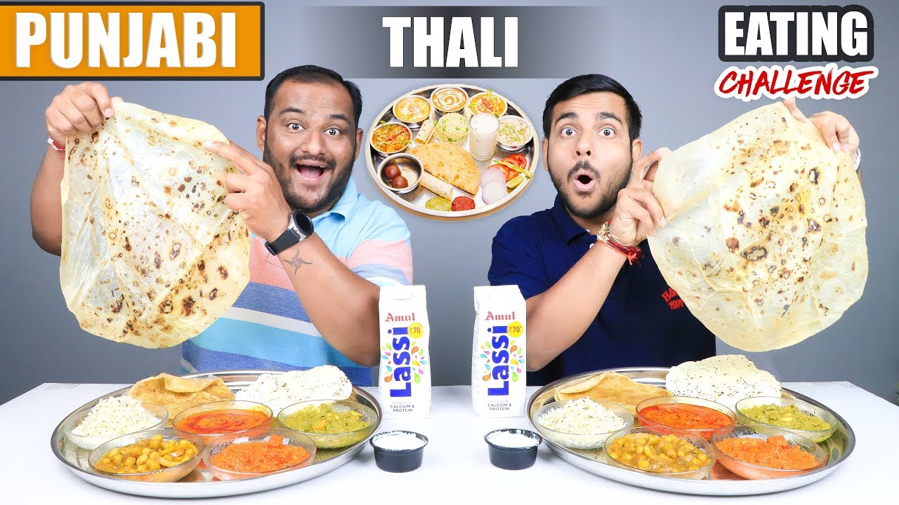 PUNJABI THALI EATING CHALLENGE | Veg Punjabi Food Eating Competition | Food Challenge PUNJABI THALI EATING CHALLENGE | Veg Punjabi Food Eating Competition | Food Challenge