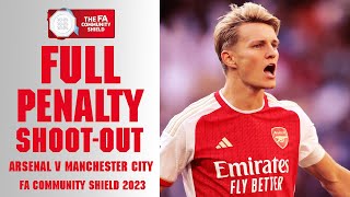 FULL PENALTY SHOOTOUT: Arsenal v Manchester City | FA Community Shield 2023