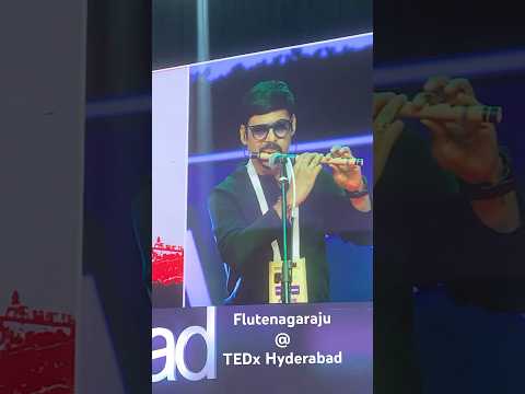 Performance at TEDx Hyderabad was unforgettable @Tedxhyderabad ❤️ #nagarajutalluri #flutenagaraju
