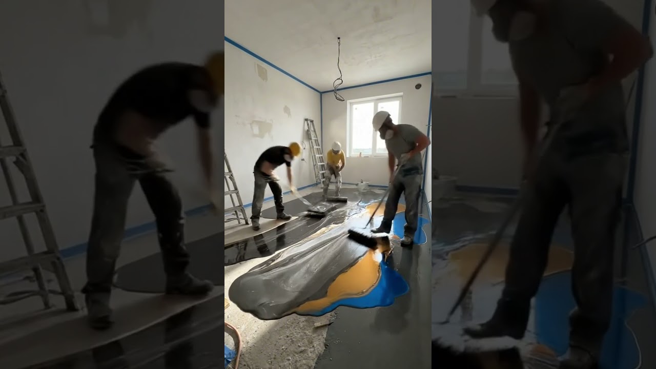 Stunning Epoxy Aquarium Bedroom Floor Transformation 