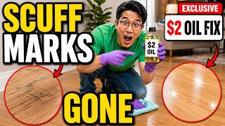 $2 Oil REMOVES Scuff Marks from Floors PERMANENTLY Looks Perfect