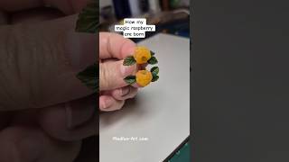 I Create magic raspberry jewelry. #raspberryearrings #berryjewelry #handmadeberries #clayartist