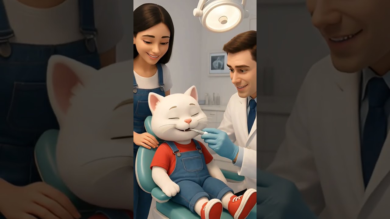 😹 Anak Kucing Takut Dicabut Gigi, Endingnya Bikin Kaget! 🦷✨ 