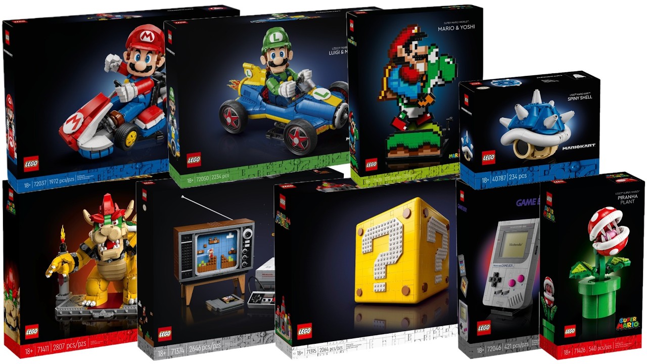 All LEGO Super Mario Collectors sets released 2020 - 2026