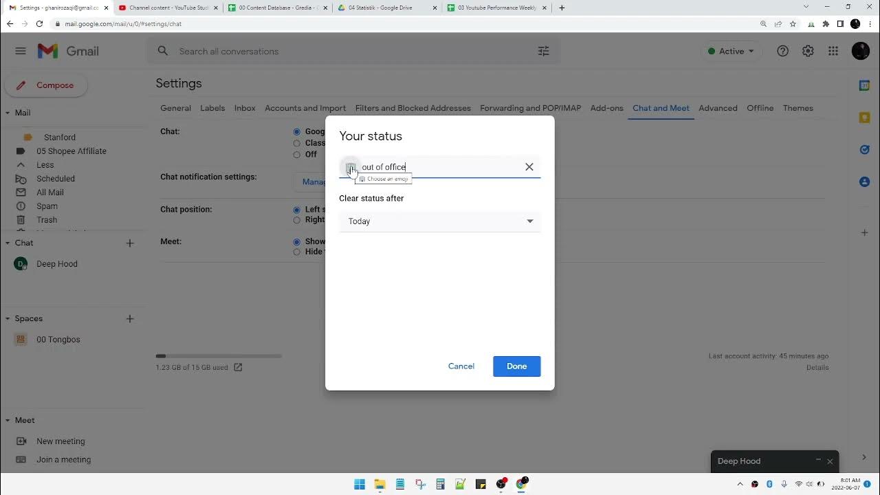 How to Set OOO in Google Chat YouTube