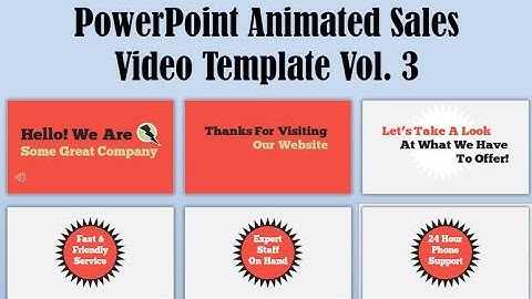 PowerPoint Animation Sales Video Template Vol. 3