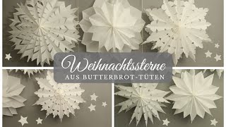 Make Magical 3d Stars From Paper Lunch Bags  Easy Diy Christmas Decorations  Ronja Ready Diy