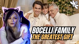 Reacting to Andrea Bocelli, Matteo Bocelli, Virginia Bocelli - The Greatest Gift| Girl react