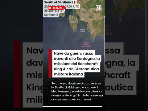 Video Nave da guerra russa davanti alla Sardegna, la missione del Beechcraft King Air dell'Aeronautica