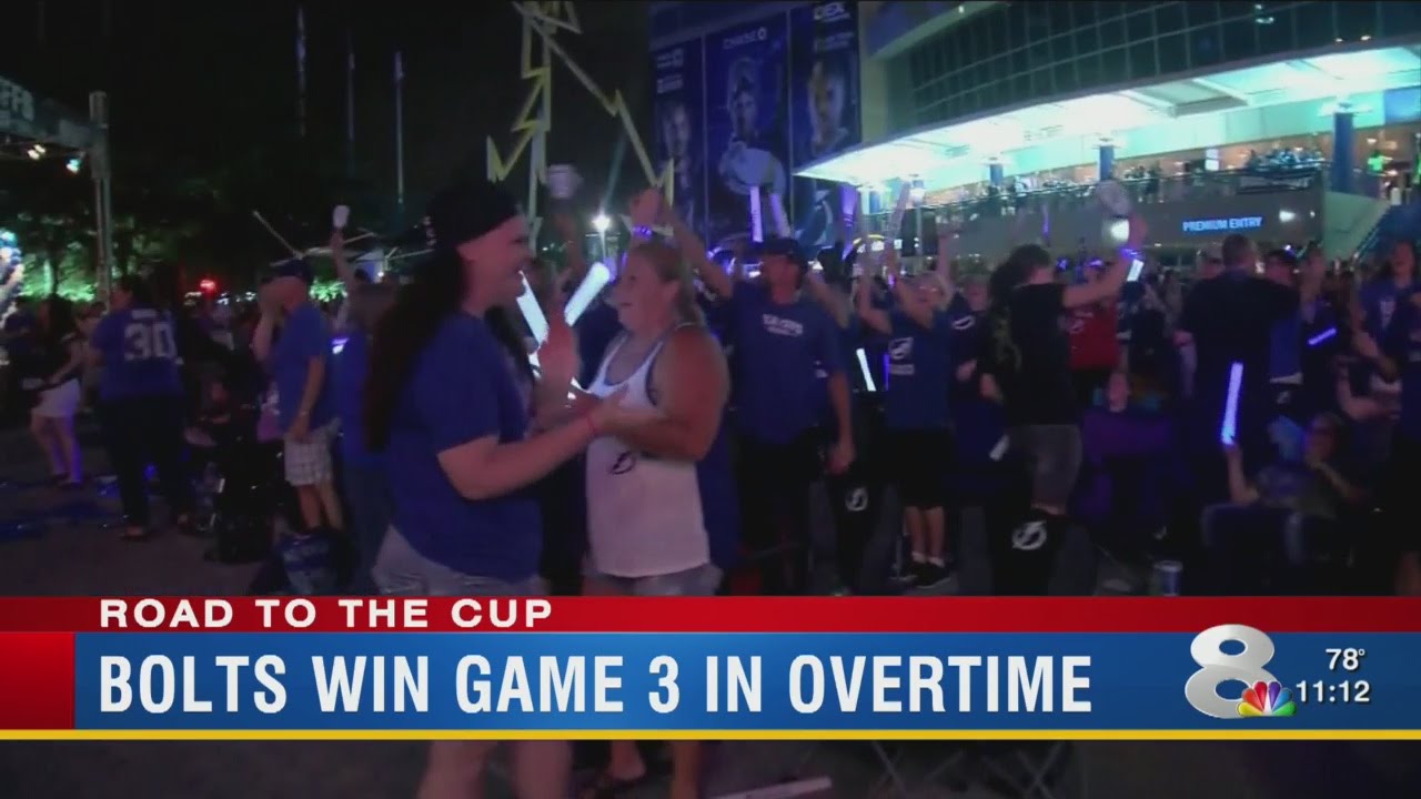 Lightning fans react to Game 3 win YouTube