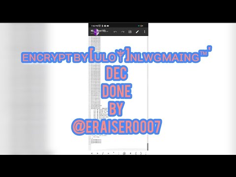 #ɴʟᴡɢᴍᴀɪɴɢ™ ENCRYPTION REMOVING BLOCKERS WITH LASM || TUTORIAL 59 ||DEC BY @ERAISER0007 || @ERAISER
