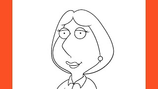 How To Draw Lois With Guidelines (Family Guy)