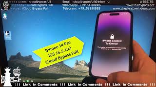 Bypass iPhone Locked to Owner iOS 16.5.1(c) iCloud Lock Bypass iPhone 11 12 13 14