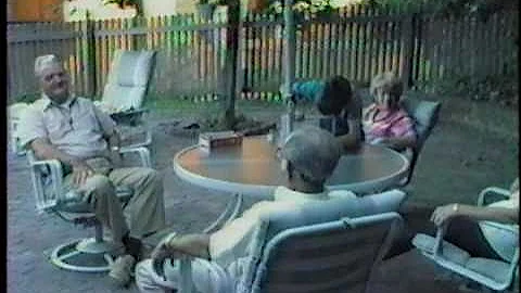 Mullers and Stewarts on the Back Patio (1985)