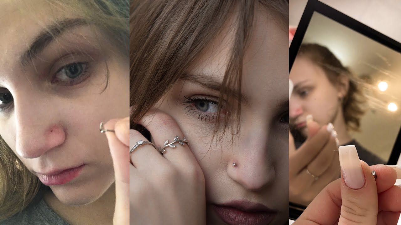 ПИРСИНГ НОСА | моя неудачная история (боль, келоид, мои ошибки, почему ...