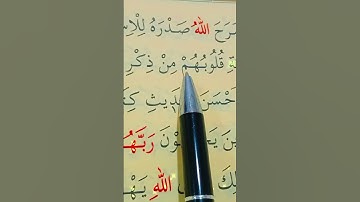 سورة الزمر الأية 22 القارئ سعد الغامدي