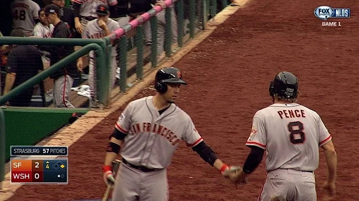 SF@WSH Gm1: Belt singles to give Giants two-run lead