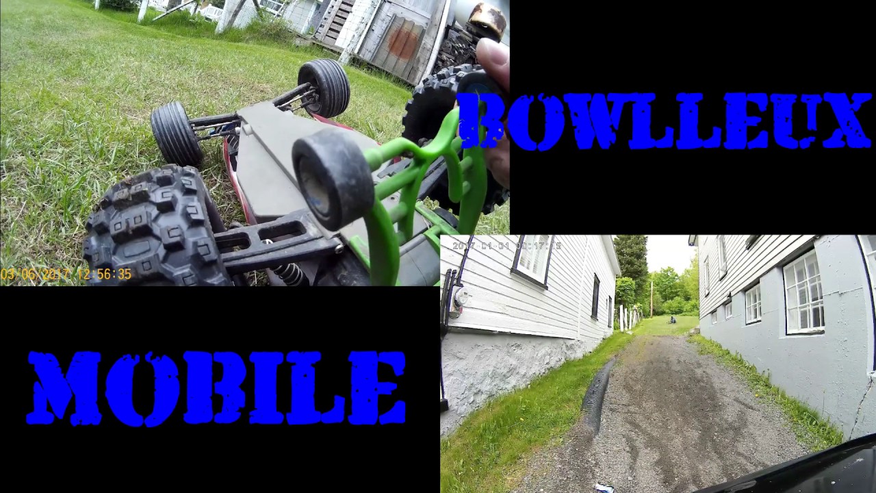 Proline Badlands 2.8 MX28 Rustler VXL fisrt Run Bashing - YouTube