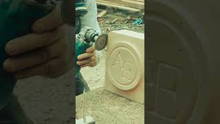 Watch Tominay Stone carve our A&amp;E logo to life in stone #stonecraft #stonemasonry #buildwithae