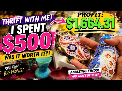 THRIFT WITH ME | I SPENT $500 ON ROYAL CROWN DERBY AT SOUTH FLORIDA’S BIGGEST ANTIQUE FAIR! thumbnail