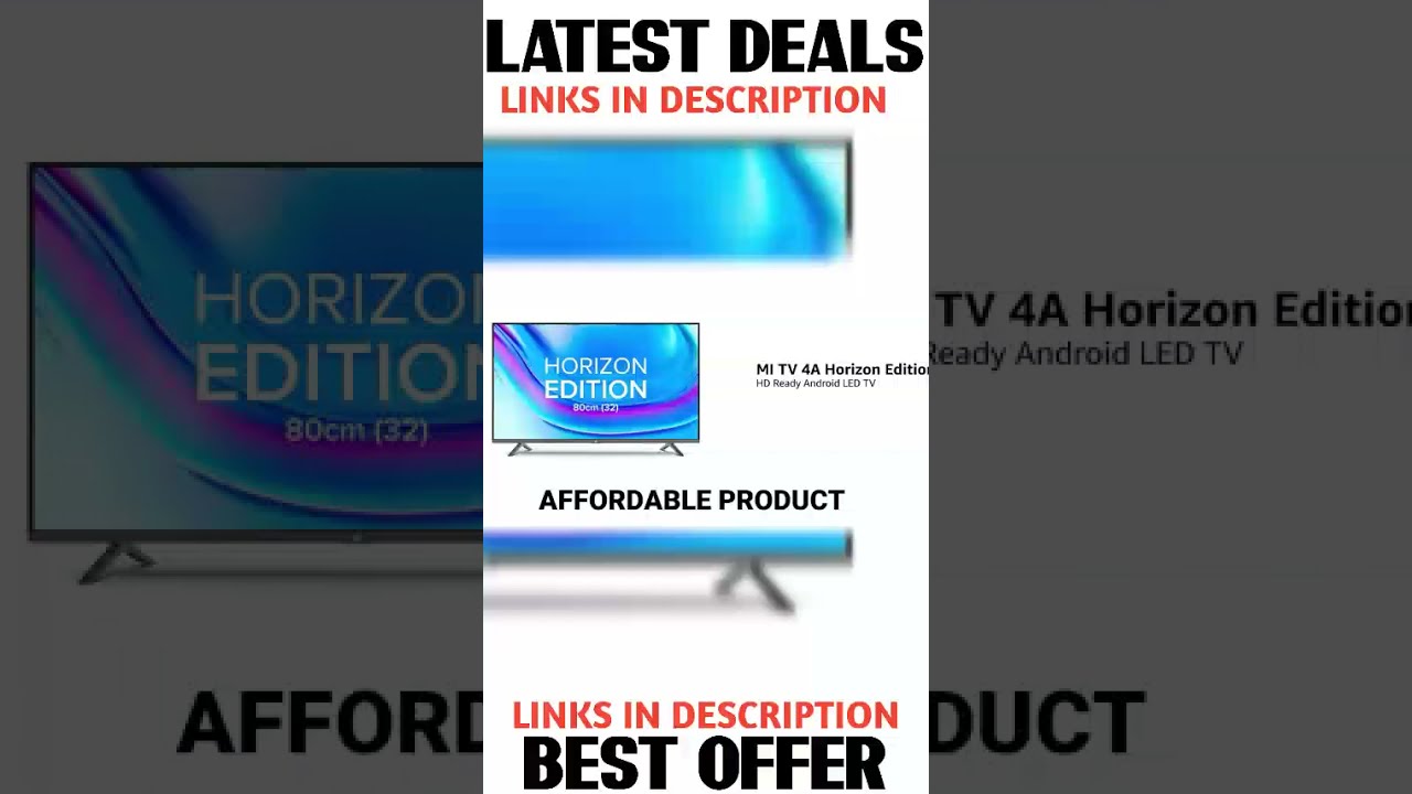 Mi 80 cm (32 inches) Horizon Edition HD Ready Android Smart LED TV 4A|L32M6-EI (Grey) 