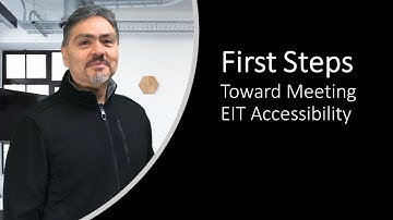 First Steps Toward Meeting EIT Accessibility