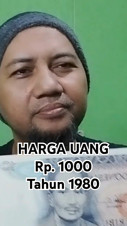 HARGA UANG Rp. 1000 TAHUN 1980 #koleksiuangkunoindonesia