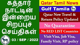 Qatar Tamil News | New Qatar Travel & Return Policy | No Quarantine | No Mask | Visit Visa | Work