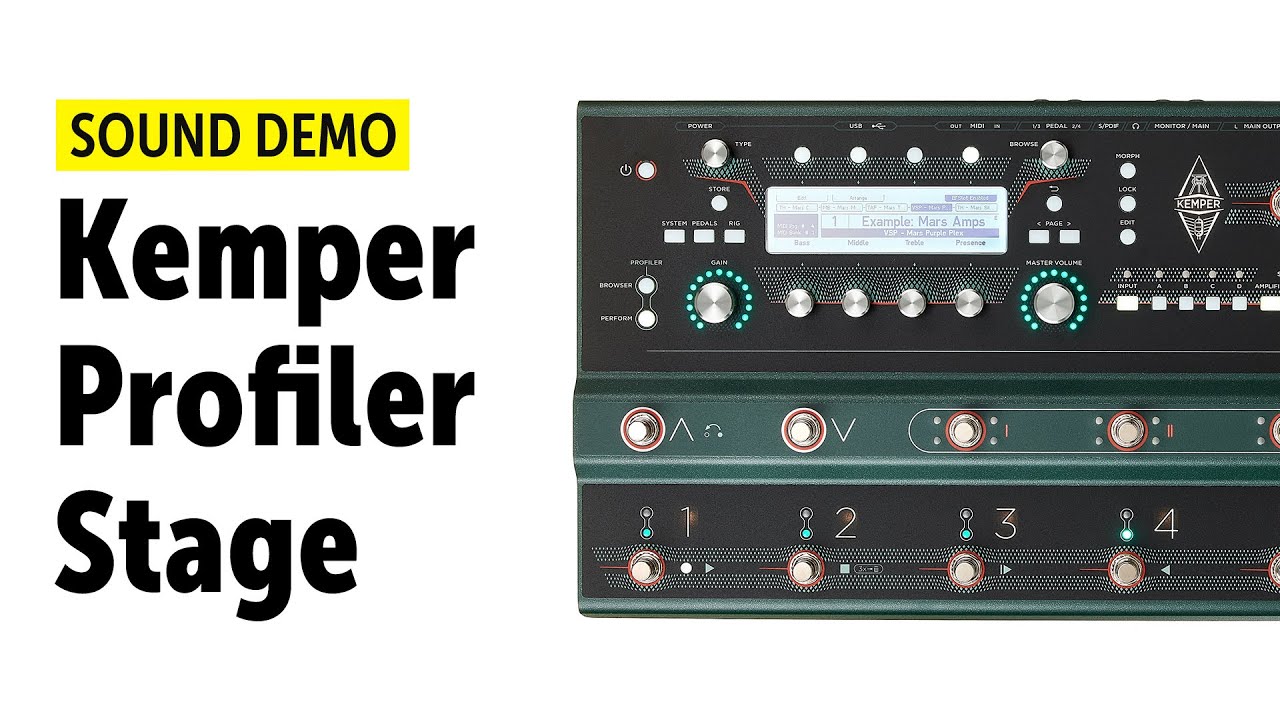 Kemper Profiler Stage - Sound Demo (no talking)