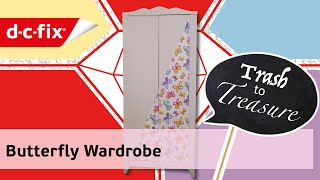D-C-Fix Diy Armoire Déco Papillon Avec Les Films Adhésifs D-C-Fix