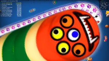 WormsZone.io 001 Slither Snake Top 01 /Best World Record Snake Epic WormsZoneio Best Gameplay #05